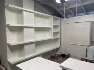 Front desk area
