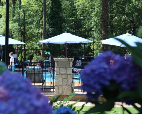 poolwithflowers