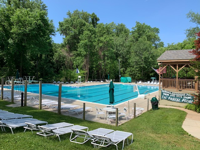 Pool from front corner