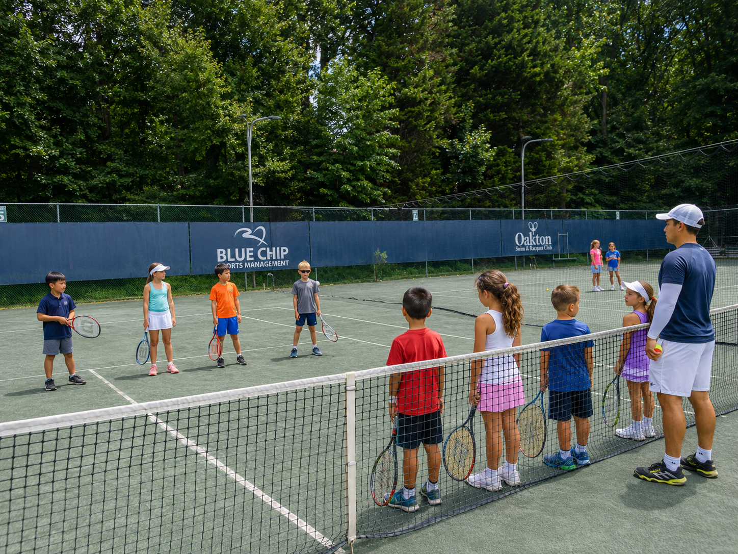 Outdoor tennis and youth programs