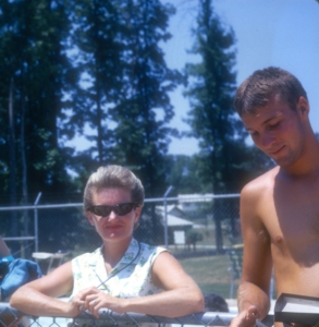 Catherine Ellett & Coach Bob Lunsford, 1965 1st Rep and coach 1966
