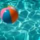 white and multicolored beach ball