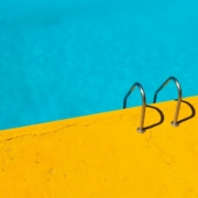 yellow painted concrete