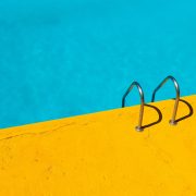 yellow painted concrete